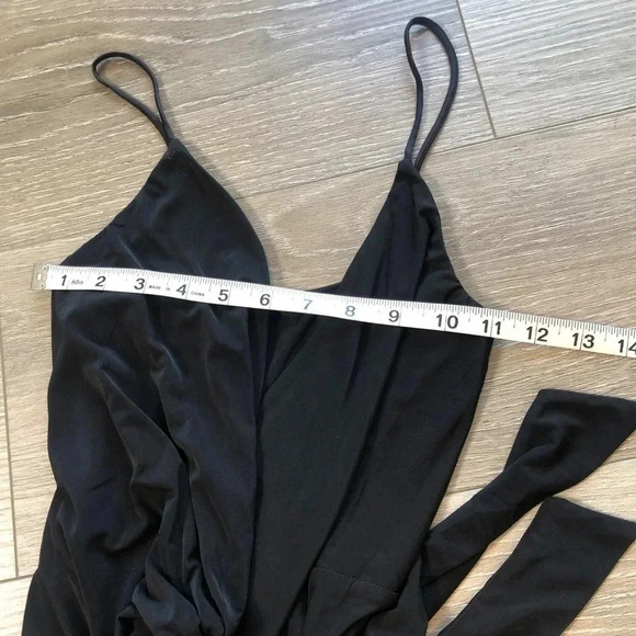 Misa Los Angeles Domino Vneck Knot Front Tie Womens Maxi Dress Size XS - Picture 4 of 9